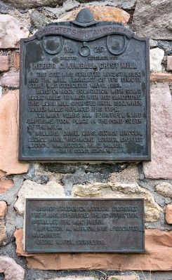 Heber C. Kimball Grist Mill Marker image. Click for full size.