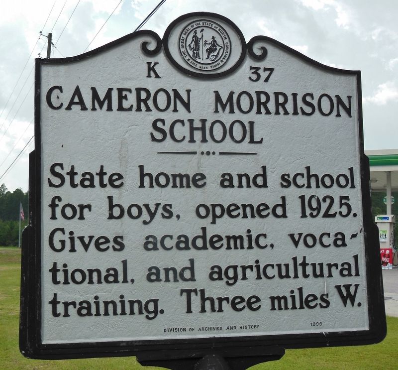 Cameron Morrison School Marker image. Click for full size.