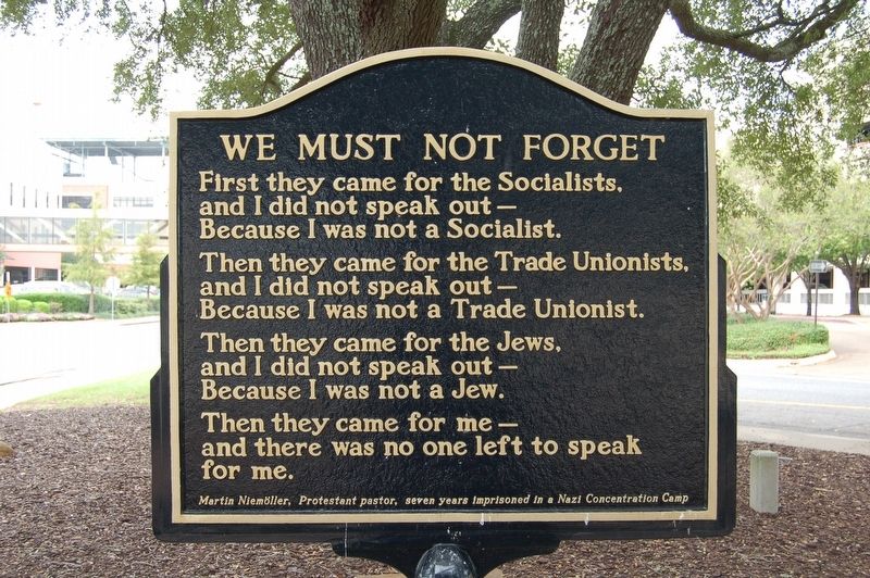 We Must Not Forget Marker image. Click for full size.