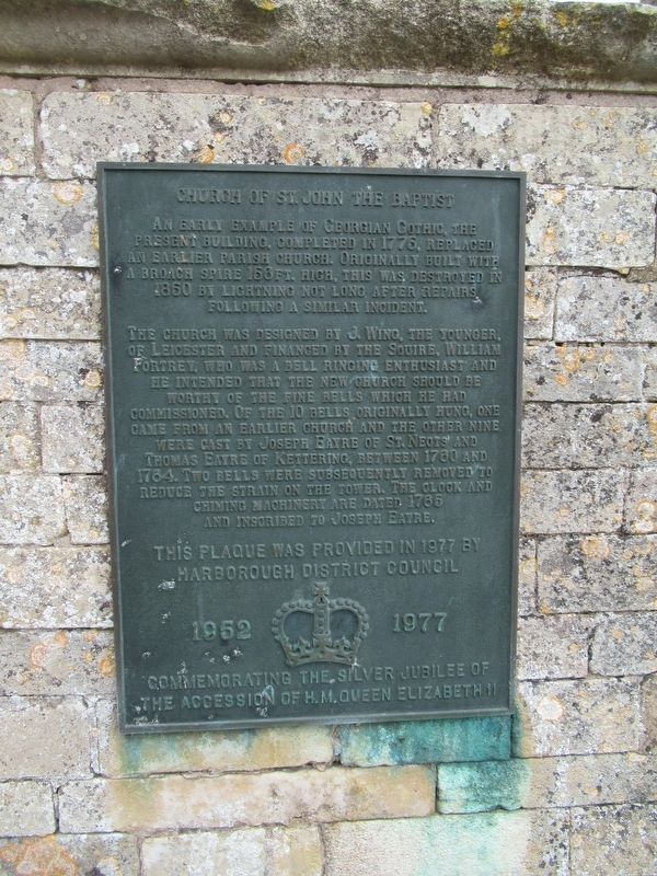 Church of St. John the Baptist Marker. Click for full size. Church of St. John the Baptist Marker image. Click for full size.