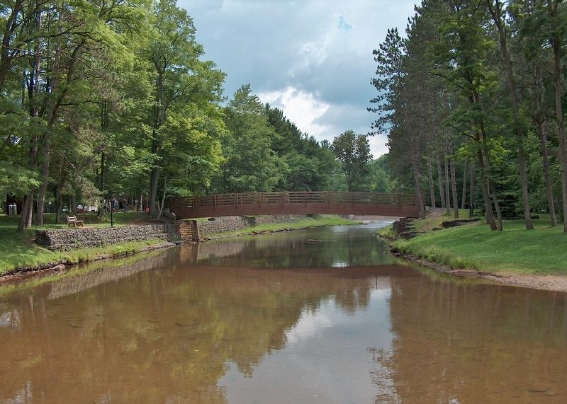 Kettle Creek & Foot Bridge (<i>about 50 yards west of marker</i>) image. Click for full size.