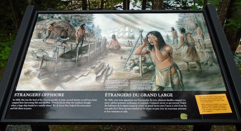 Strangers Offshore / Étrangers du grand large Marker. Click for full size. Strangers Offshore / Étrangers du grand large Marker image. Click for full size.