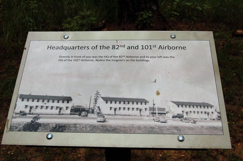 Headquarters of the 82nd and 101st Marker. Click for full size. Headquarters of the 82nd and 101st Marker image. Click for full size.