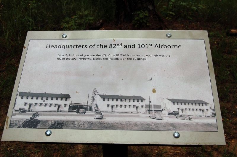 Headquarters of the 82nd and 101st Marker image. Click for full size.