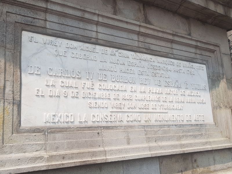 Statue of Carlos IV of Spain Marker. Click for full size. Statue of Carlos IV of Spain Marker image. Click for full size.
