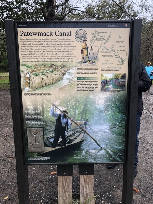 Patowmack Canal Marker. Click for full size. Patowmack Canal Marker image. Click for full size.