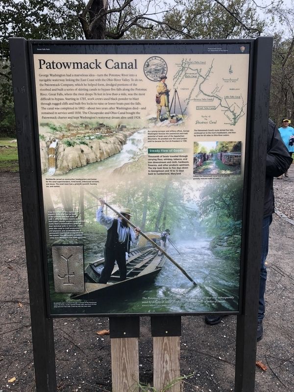 Patowmack Canal Marker image. Click for full size.