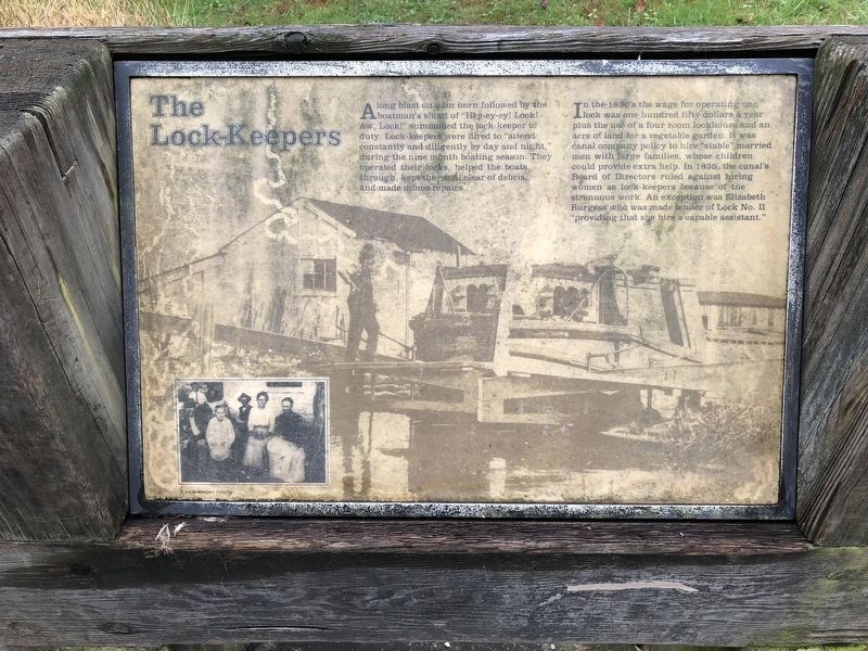 The Lock-Keepers Marker. Click for full size. The Lock-Keepers Marker image. Click for full size.