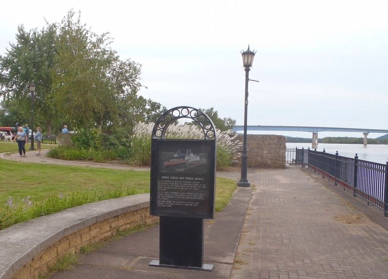This marker is located in St. Feriole Island Park. image. Click for full size.