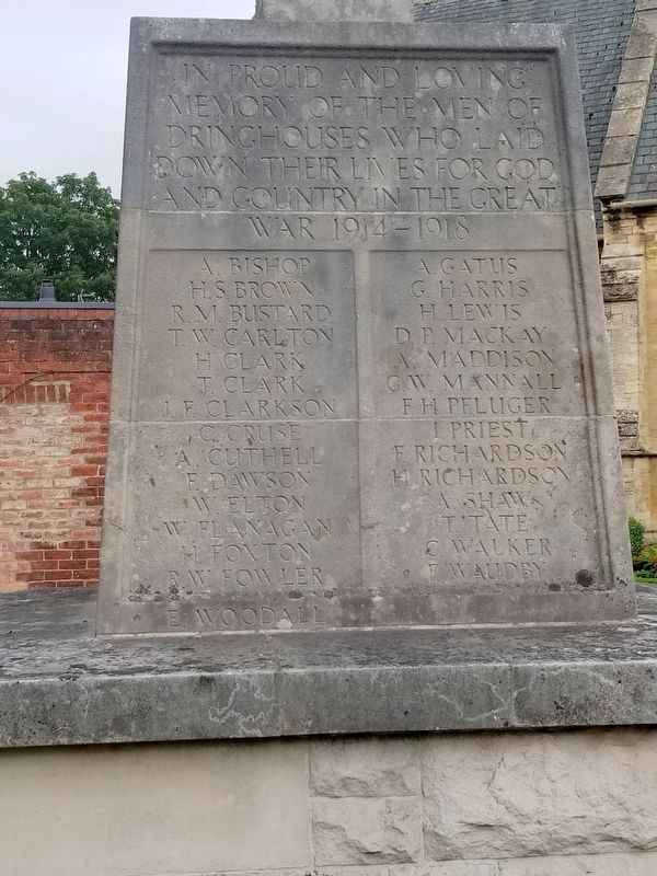 Dringhouses War Memorial image. Click for full size.