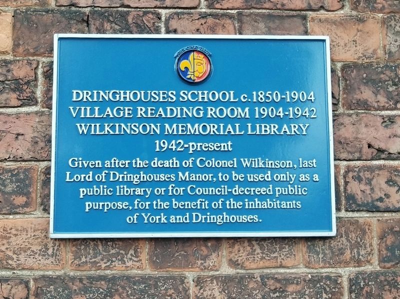 Dringhouses School Marker image. Click for full size.