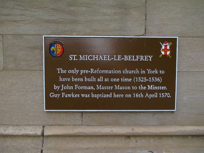 St. Michael-Le-Belfrey Marker image. Click for full size.
