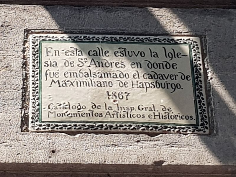 The Church of San Andrés Marker. Click for full size. The Church of San Andrés Marker image. Click for full size.