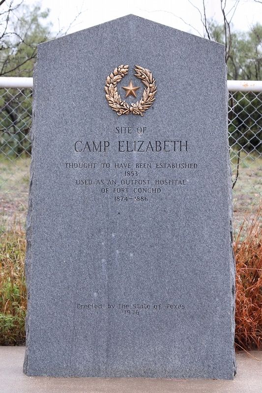 Camp Elizabeth Marker. Click for full size. Camp Elizabeth Marker image. Click for full size.