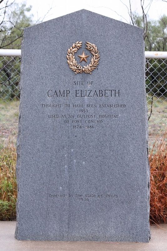 Camp Elizabeth Marker image. Click for full size.