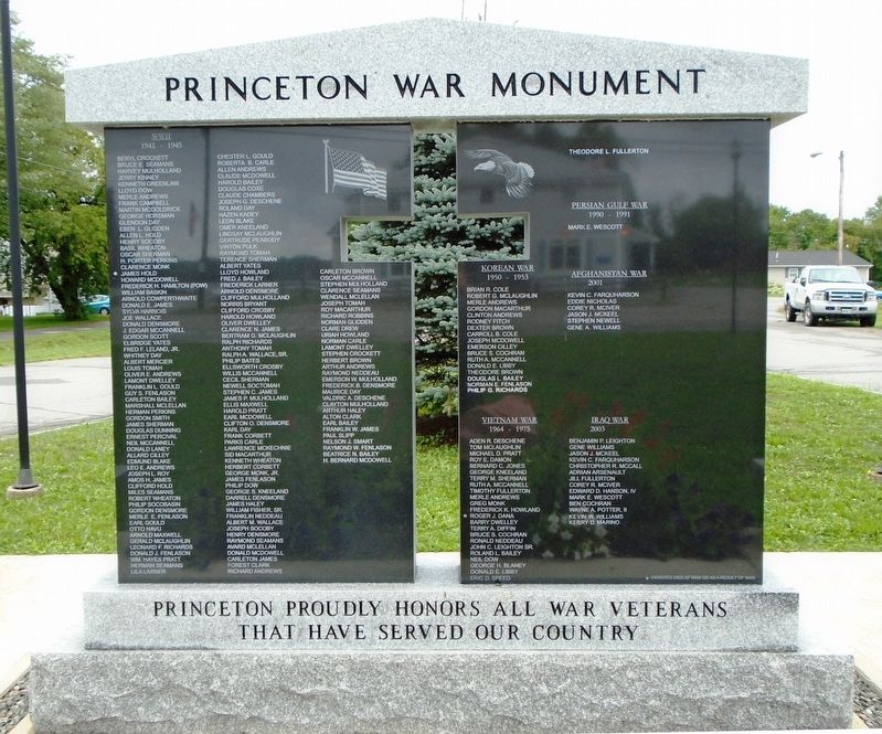 Princeton War Monument. Click for full size. Princeton War Monument image. Click for full size.