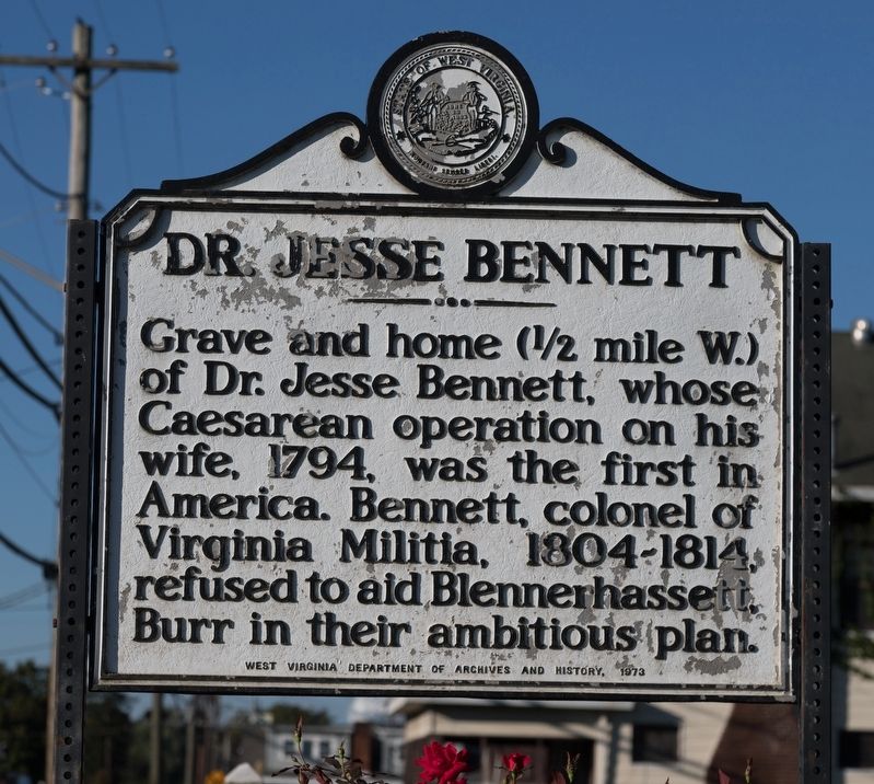 Dr. Jesse Bennett Marker image. Click for full size.