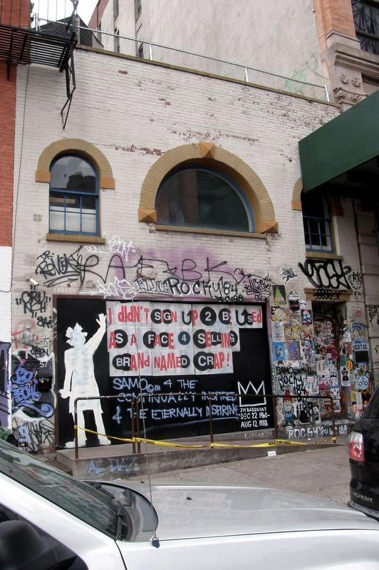 Jean-Michel Basquiat studio image. Click for full size.
