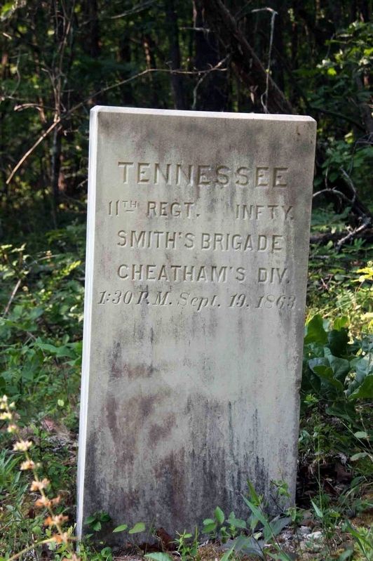 11th Tennessee Infantry Regiment Marker image. Click for full size.