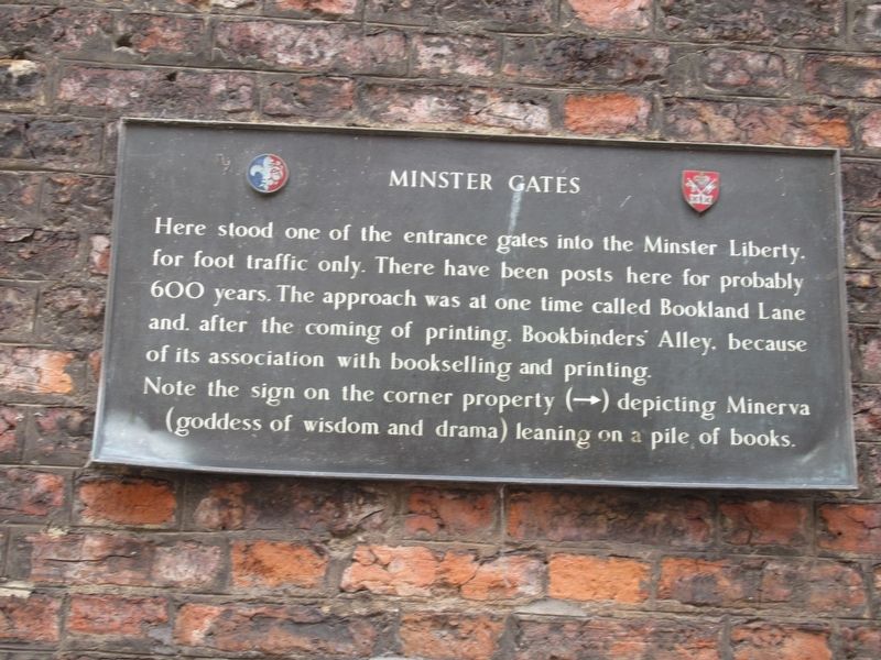 Minster Gates Marker image. Click for full size.