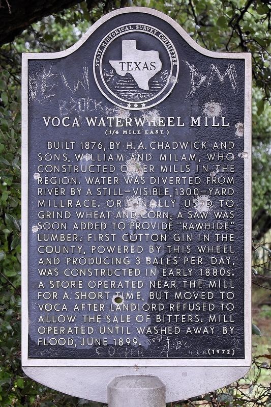 Voca Waterwheel Mill Marker image. Click for full size.