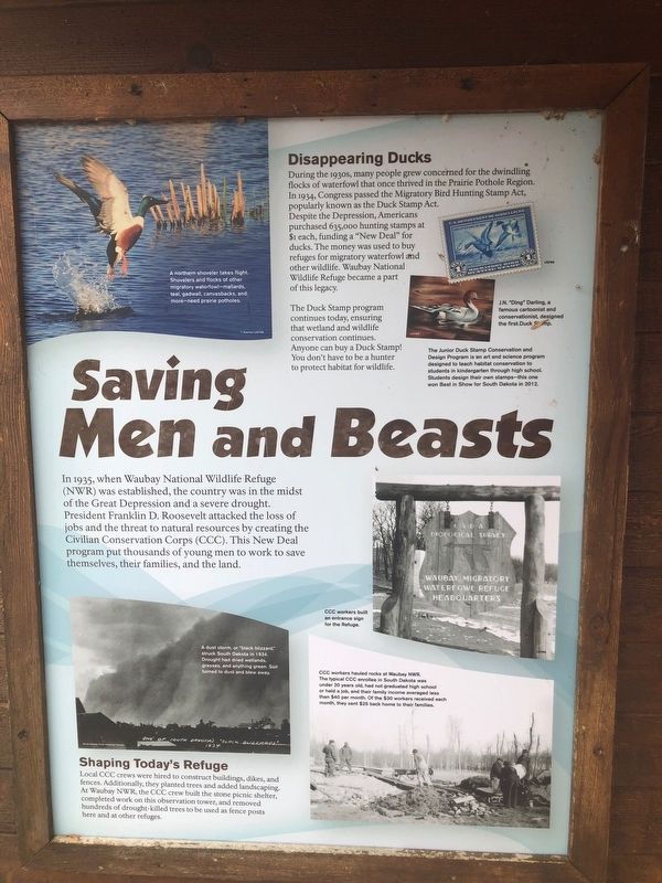 Saving Men and Beasts Marker image. Click for full size.