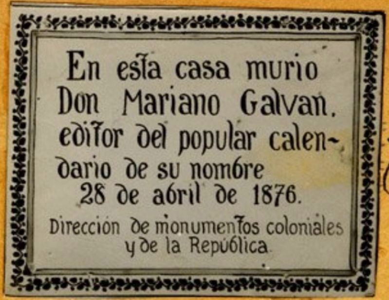 Mariano Galván Marker image. Click for full size.