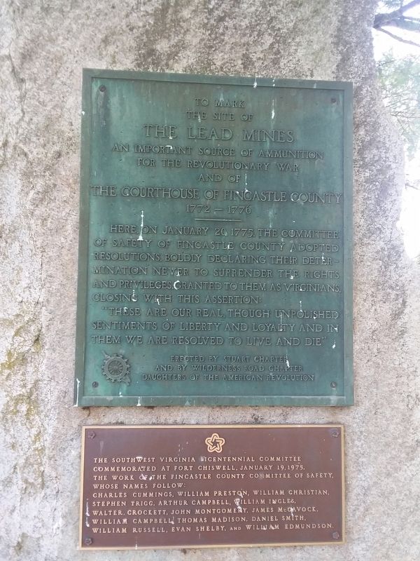 To Mark The Site of The Lead Mines Marker image. Click for full size.