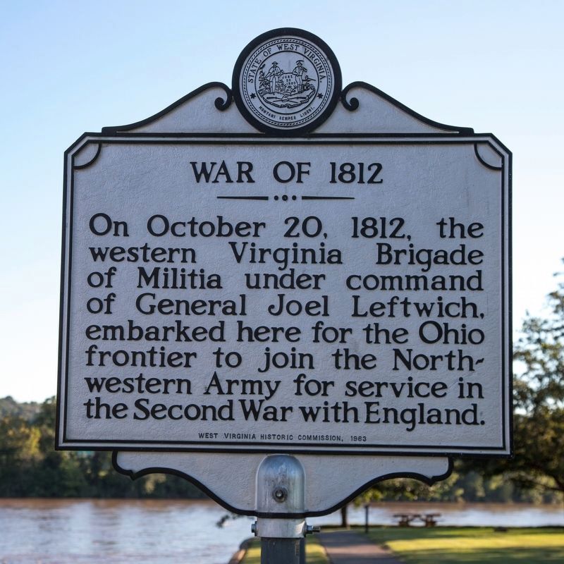 War of 1812 side of marker image. Click for full size.