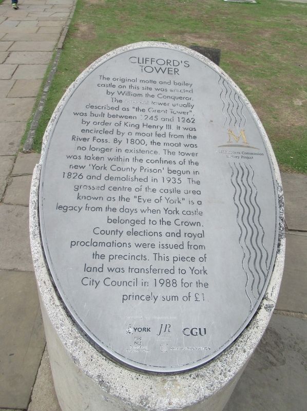 Clifford�s Tower Marker image. Click for full size.