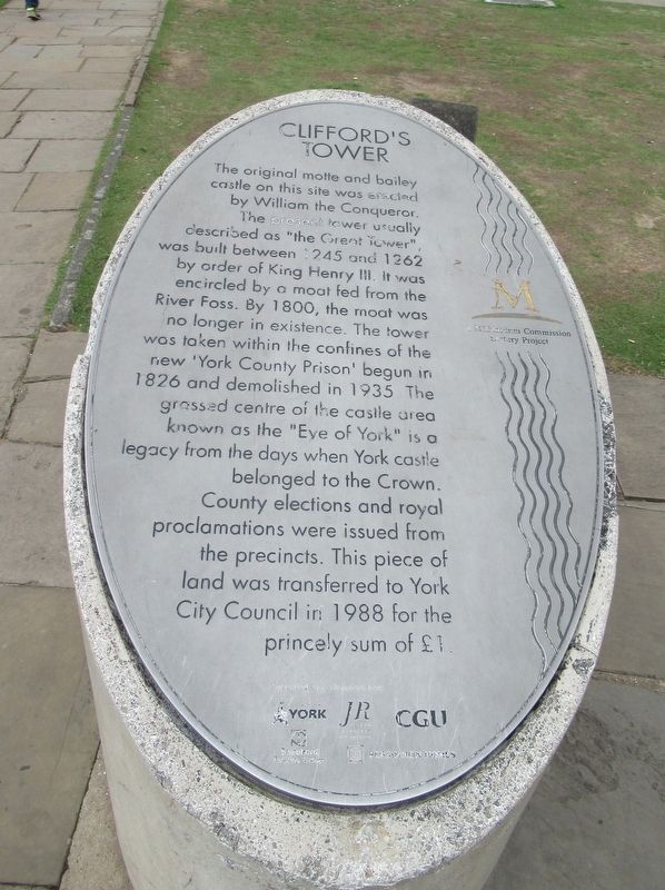 Cliffords Tower Marker image. Click for full size.