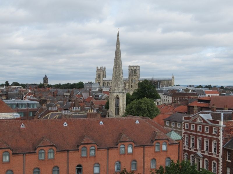The York Minster Cathedral from Clifford�s Tower image. Click for full size.