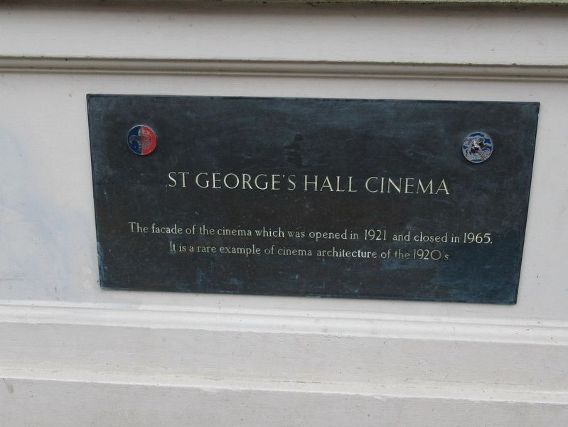 St George�s Hall Cinema Marker image. Click for full size.
