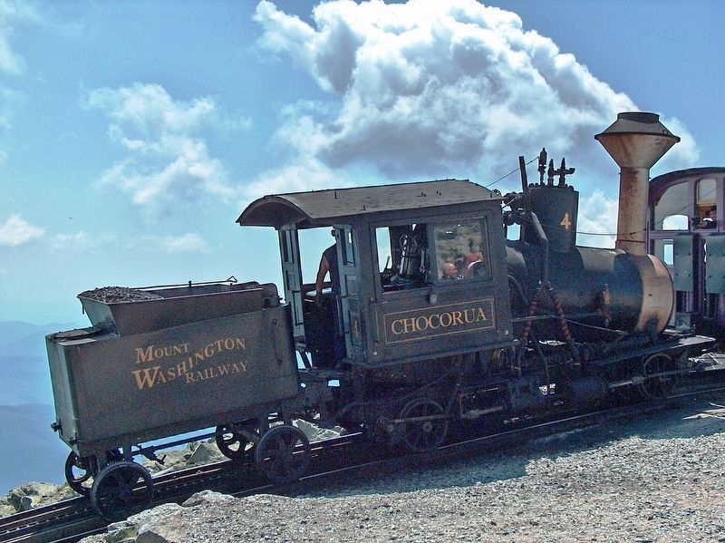 "Chocorua" - Engine No. 4 (<i>near Mount Washington Summit</i>) image. Click for full size.