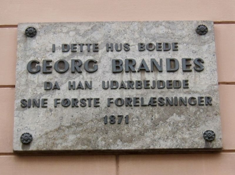 Georg Brandes Marker image. Click for full size.