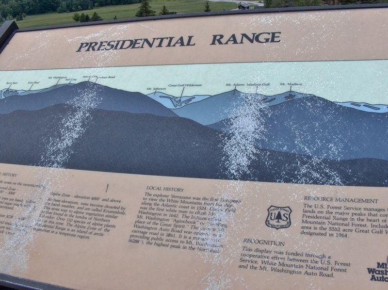 Presidential Range Marker image. Click for full size.