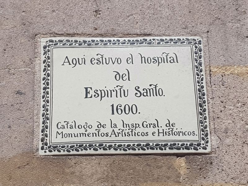 Hospital del Espritu Santo Marker image. Click for full size.