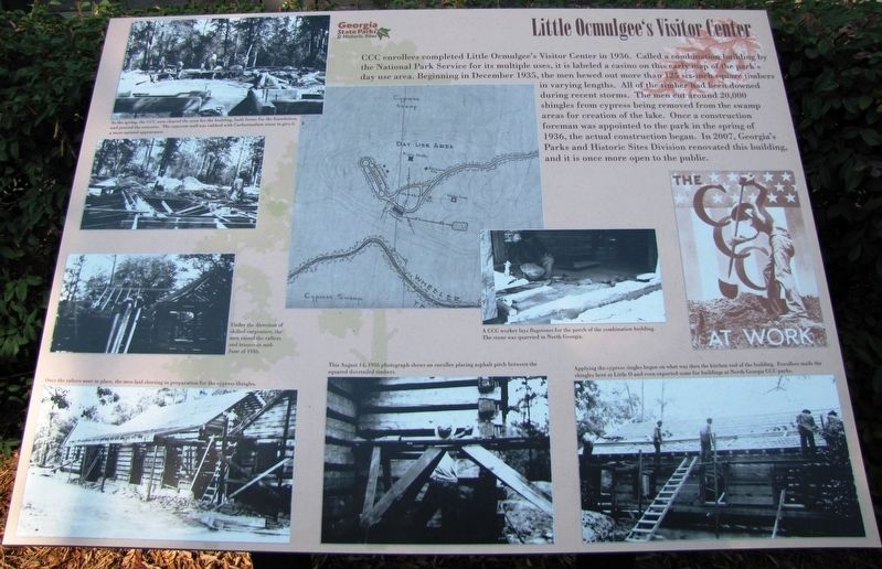 Little Ocmulgee's Visitor Center Marker image. Click for full size.