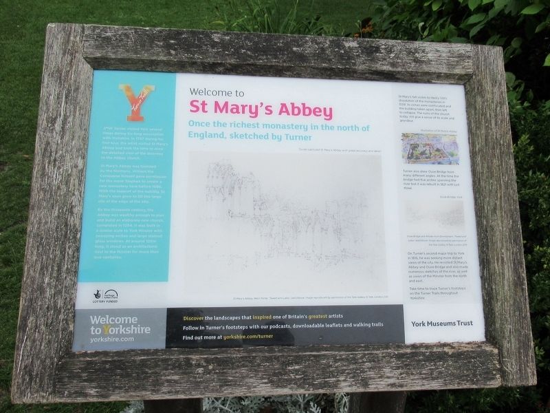 St Mary�s Abbey Marker image. Click for full size.