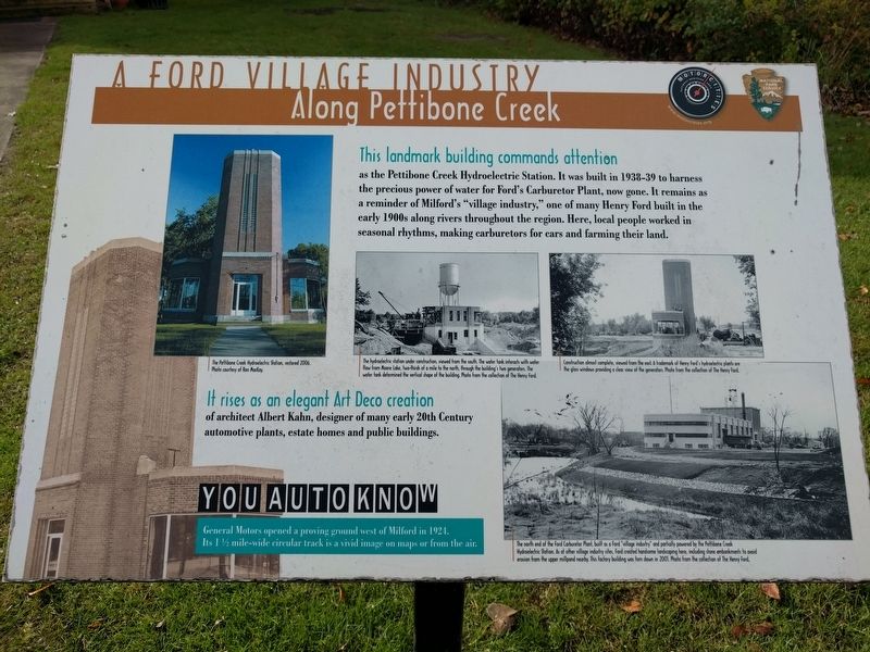 A Ford Village Industry Marker image. Click for full size.