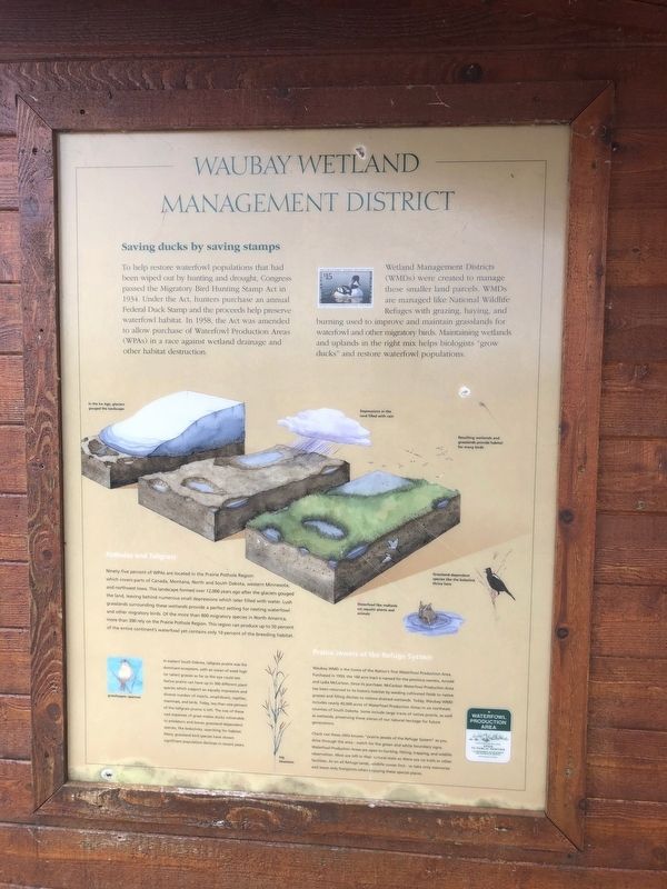 Waubay Wetland Management District Marker image. Click for full size.