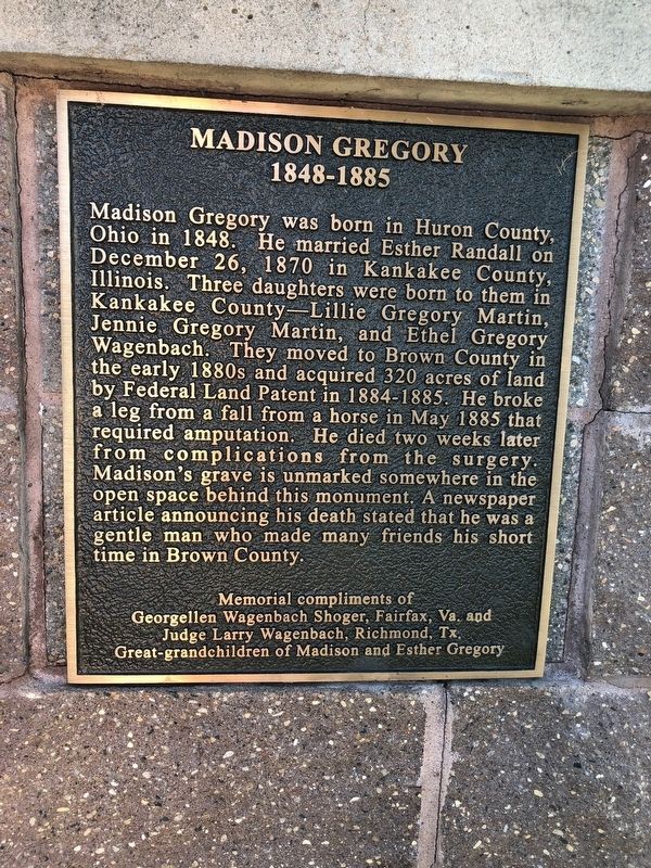 Madison Gregory Marker image. Click for full size.