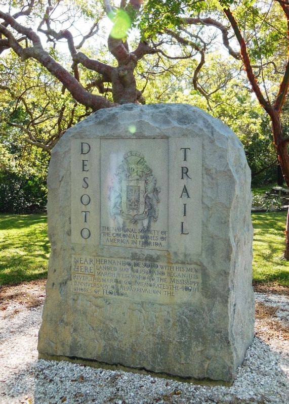 De Soto Trail Monument (<i>located about 50 feet from this marker</i>) image. Click for full size.