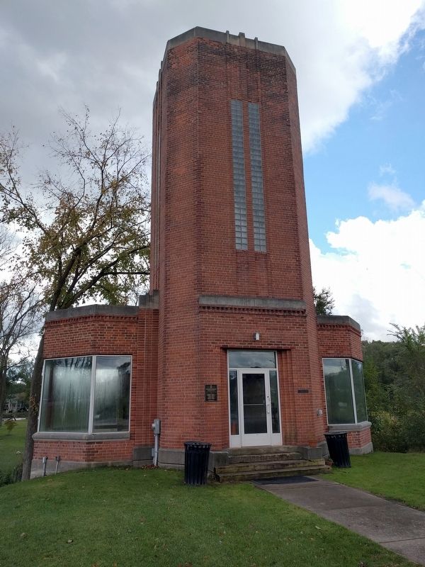 Pettibone Creek Hydroelectric Station and Marker. Click for full size. Pettibone Creek Hydroelectric Station and Marker image. Click for full size.