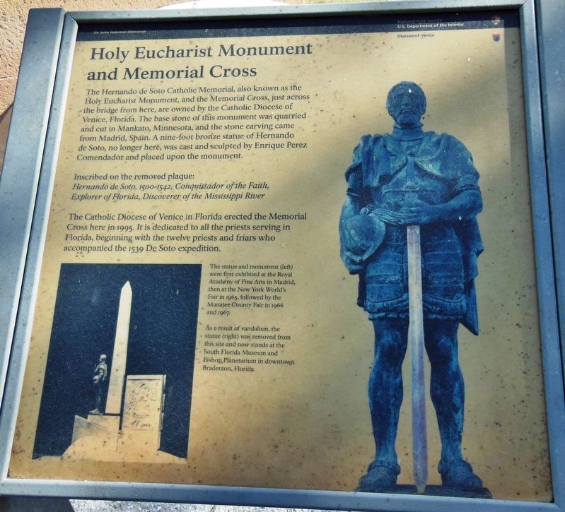 Holy Eucharist Monument Marker. Click for full size. Holy Eucharist Monument Marker image. Click for full size.