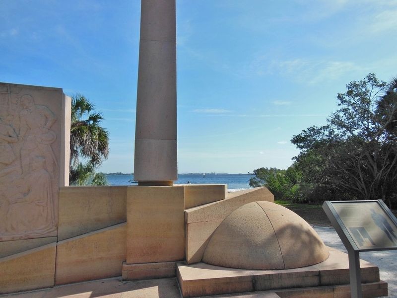 Holy Eucharist Monument (<i>statue stood in front of this obelisk before transfer to museum</i>). Click for full size. Holy Eucharist Monument (<i>statue stood in front of this obelisk before transfer to museum</i>) image. Click for full size.