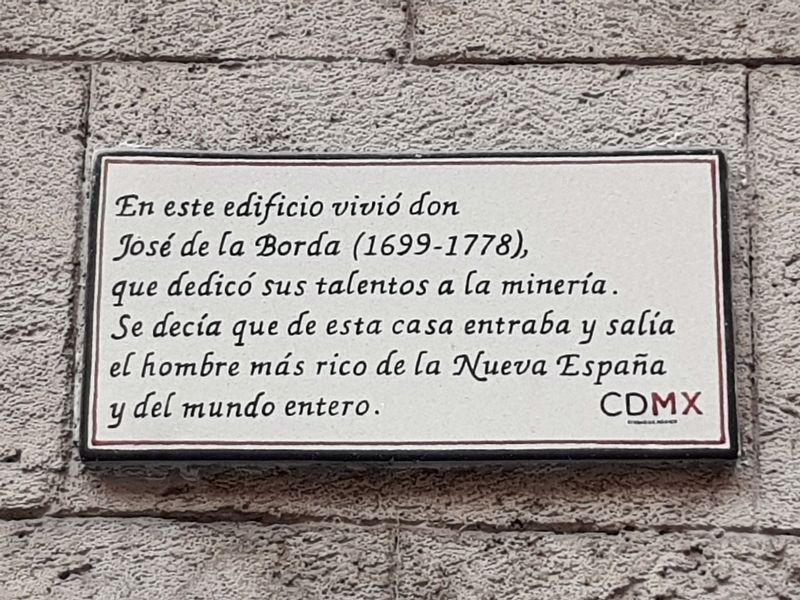 House of Jos� de la Borda Marker image. Click for full size.
