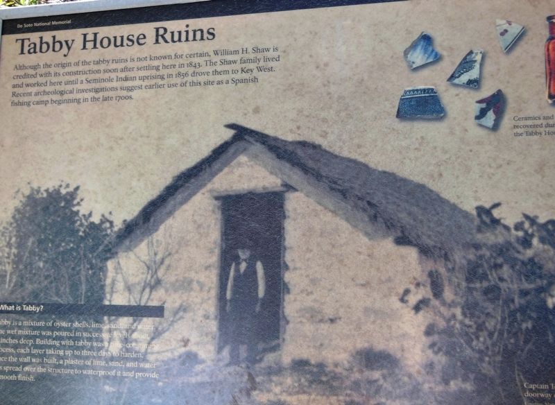 Tabby House Ruins Marker image. Click for full size.