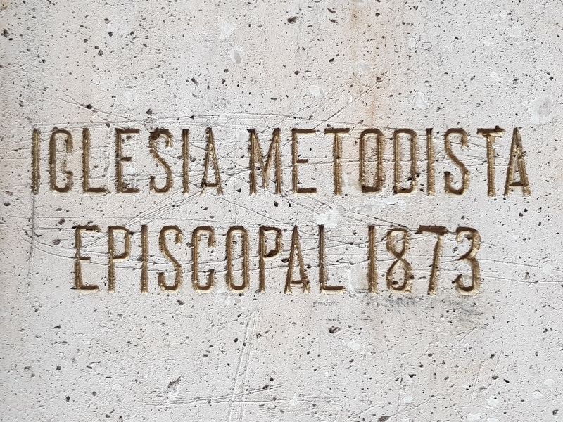 Holy Trinity Methodist Church 1873 dedication stone. Click for full size. Holy Trinity Methodist Church 1873 dedication stone image. Click for full size.