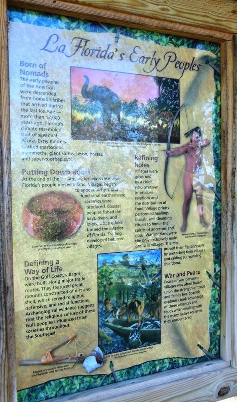 La Florida's Early Peoples Marker image. Click for full size.